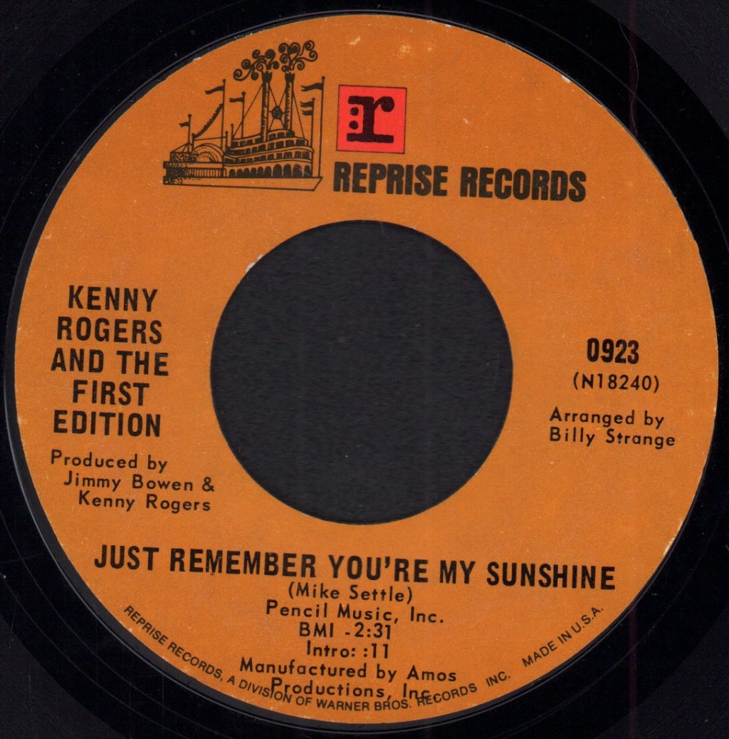 Kenny Rogers And The First Edition - Tell It All Brother - 7 Inch