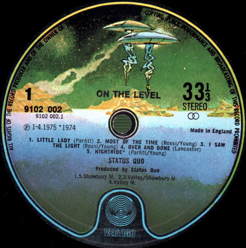 Status Quo - On The Level - Lp