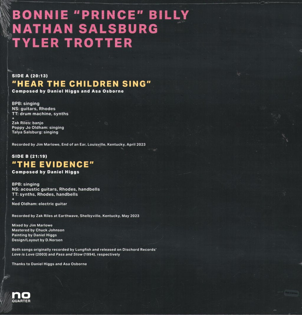 Bonnie Prince Billy, Nathan Salsburg... - Hear The Children Sing & The Evidence - Lp