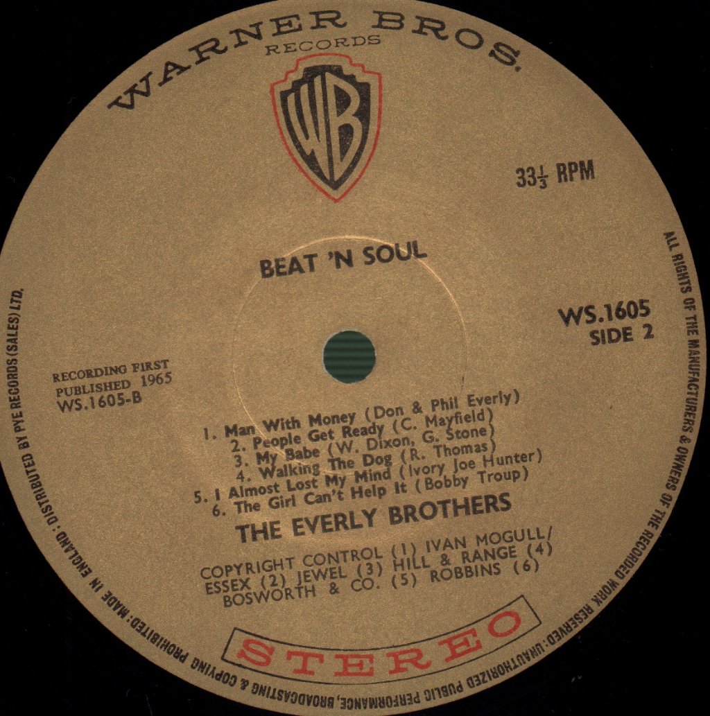 Everly Brothers - Beat & Soul - Lp