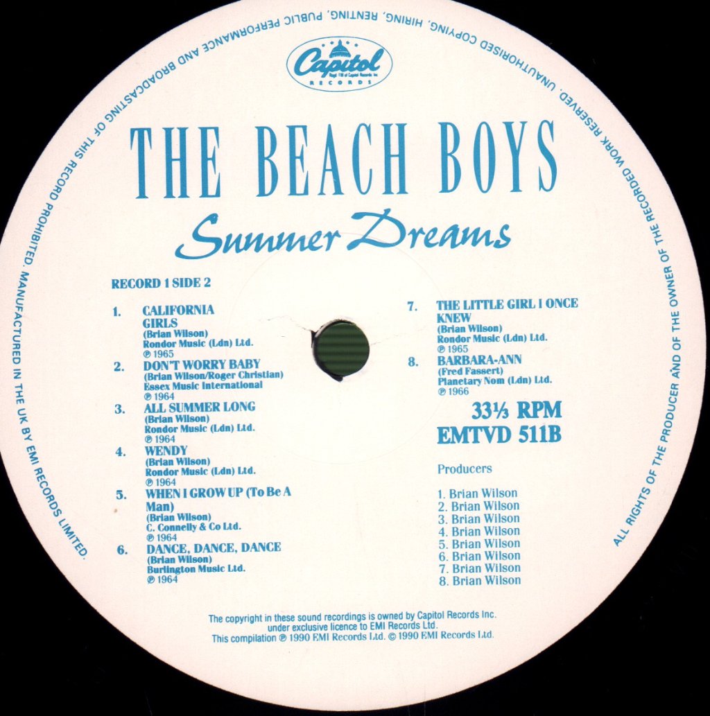 Beach Boys - Summer Dreams: 32 Classic Tracks - Double Lp