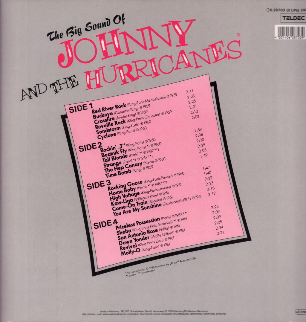 Johnny And The Hurricanes - Big Sound Of - Double Lp
