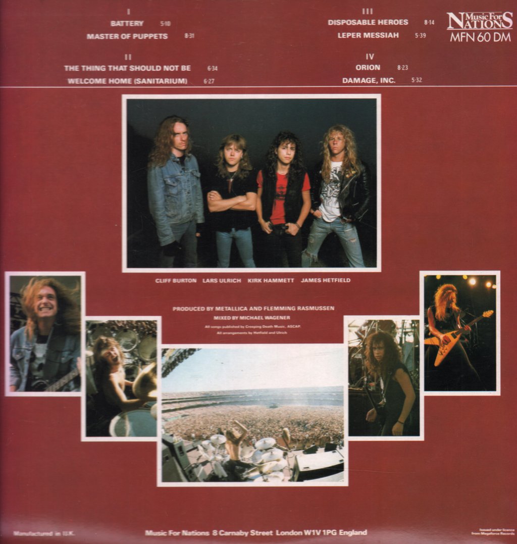 Metallica - Master Of Puppets - Double Lp