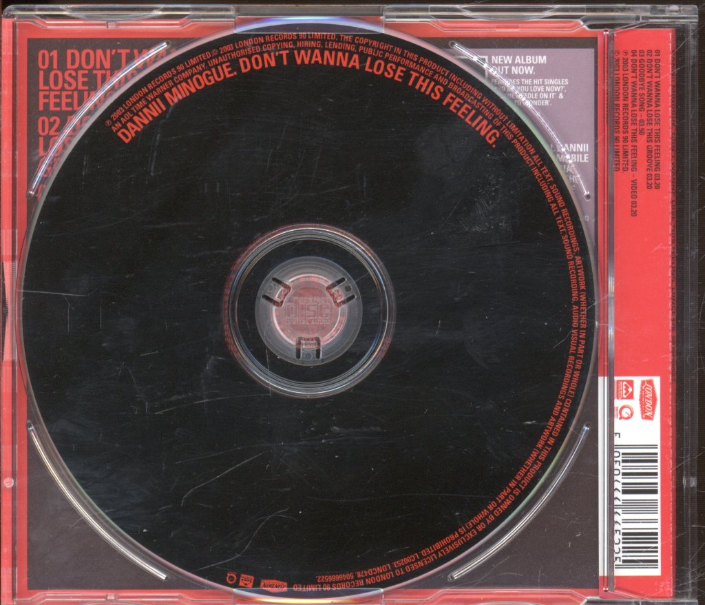 Dannii Minogue - Don't Wanna Lose This Feeling - Cd