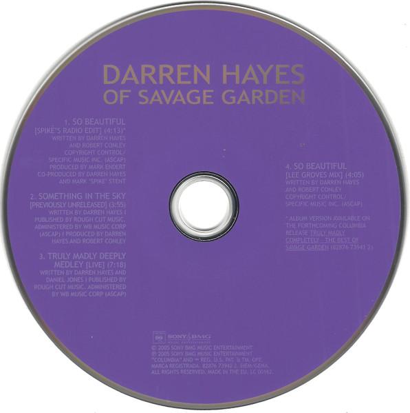 Darren Hayes - So Beautiful - Cd