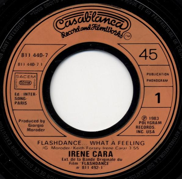 Irene Cara - Flashdance... What A Feeling - 7 Inch