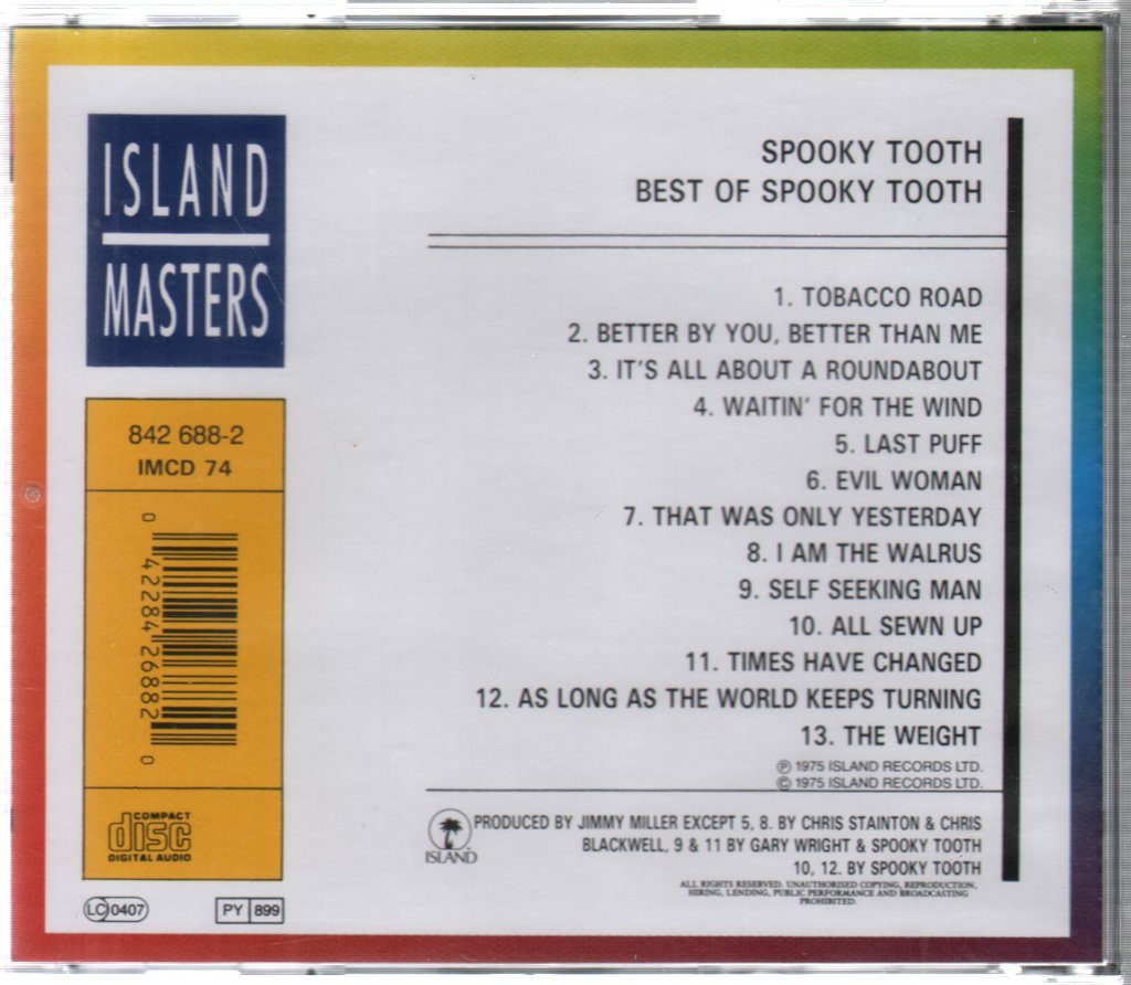 Spooky Tooth - Best Of Spooky Tooth - Cd