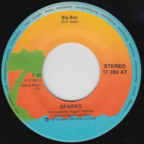 Sparks - Big Boy - 7 Inch