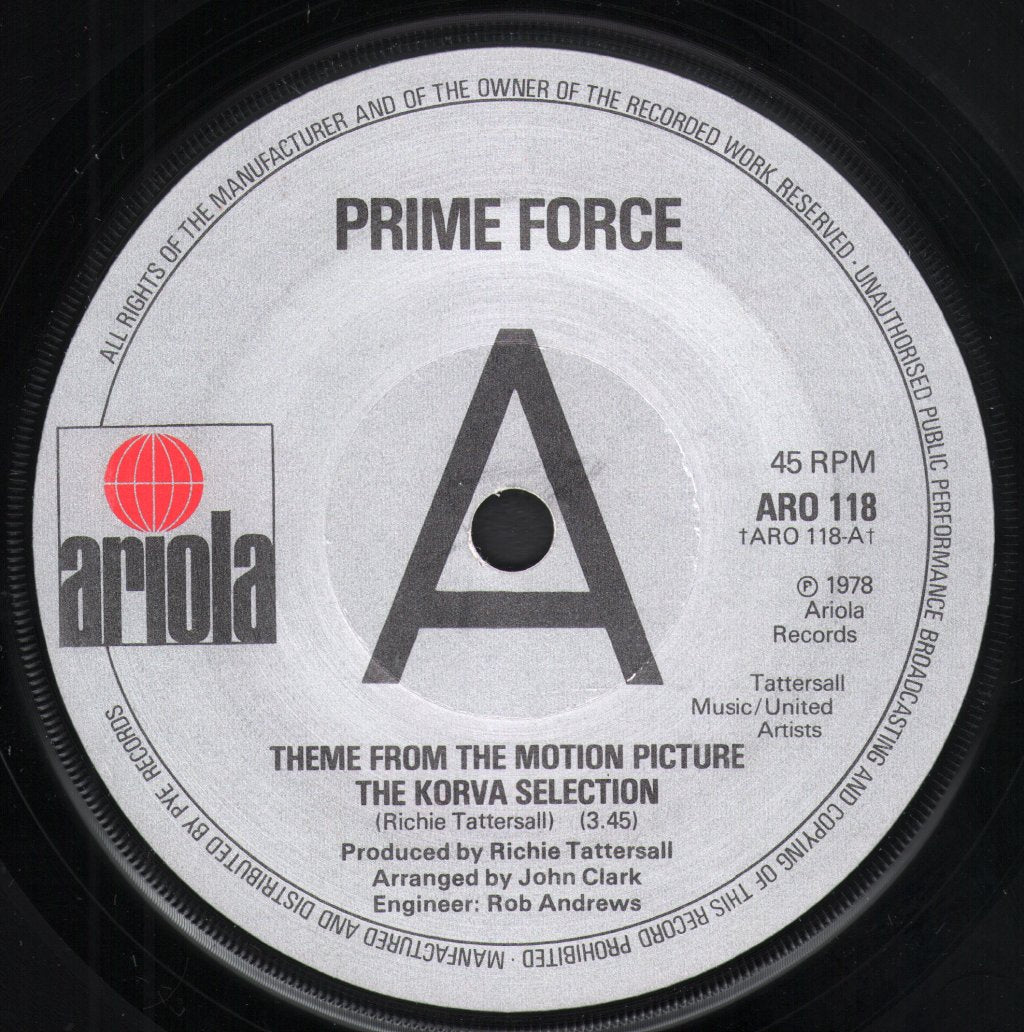 Prime Force - Theme From The Motion Picture The Korva Selection - 7 Inch