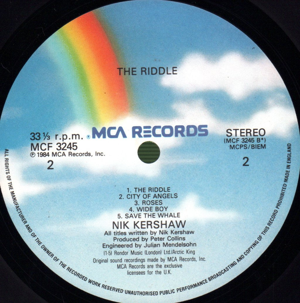 Nik Kershaw - Riddle - Lp