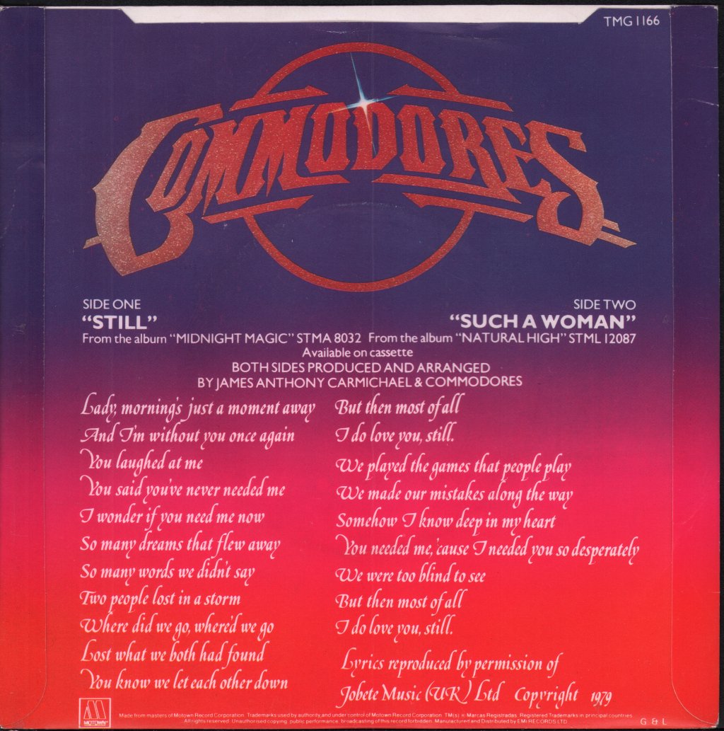 Commodores - Still - 7 Inch