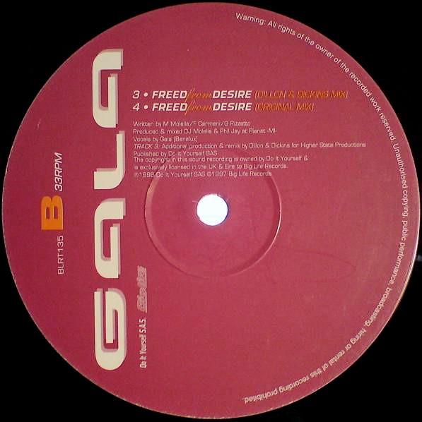 Gala - Freed From Desire - 12 Inch