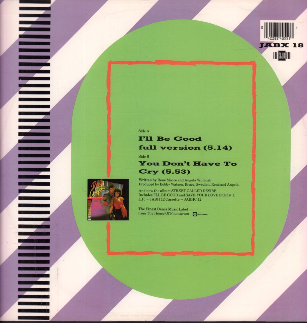 Rene And Angela - I'll Be Good - 12 Inch