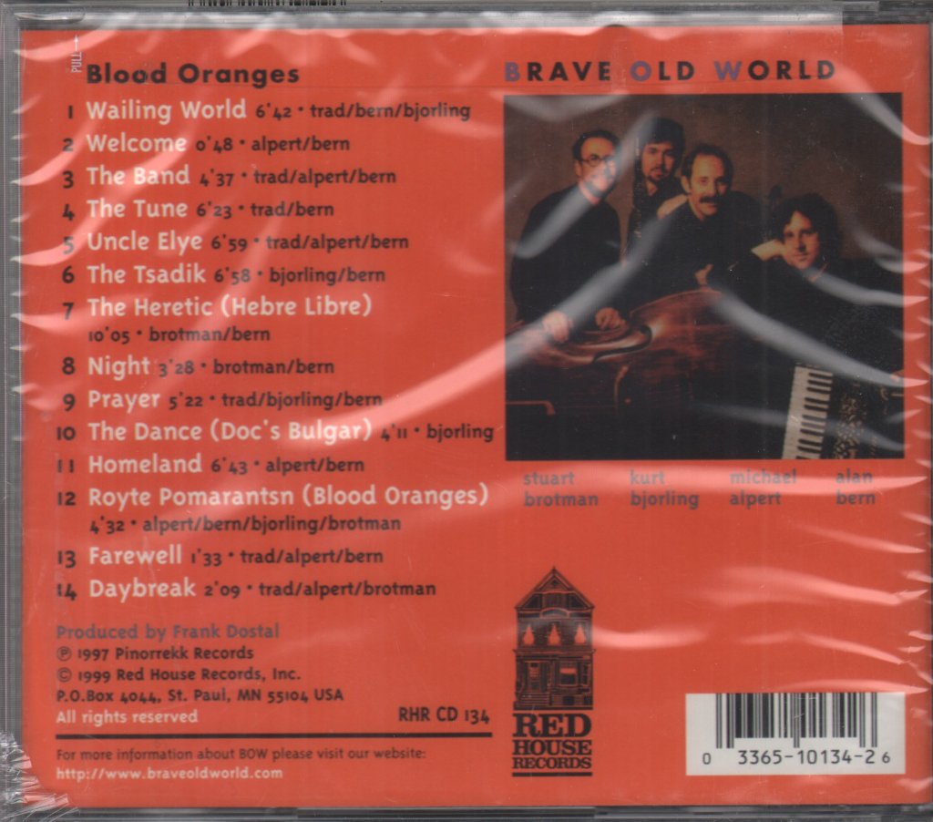 Brave Old World - Blood Oranges - Cd