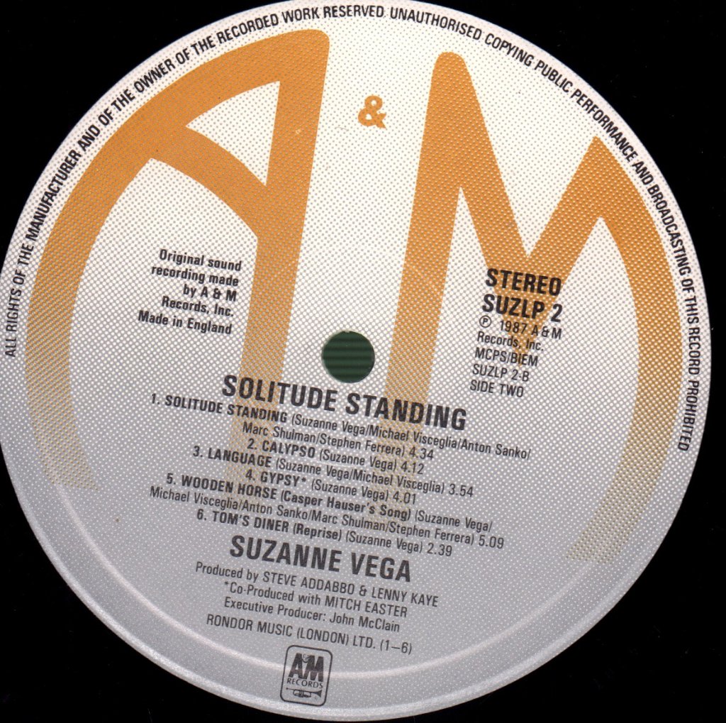 Suzanne Vega - Solitude Standing - Lp