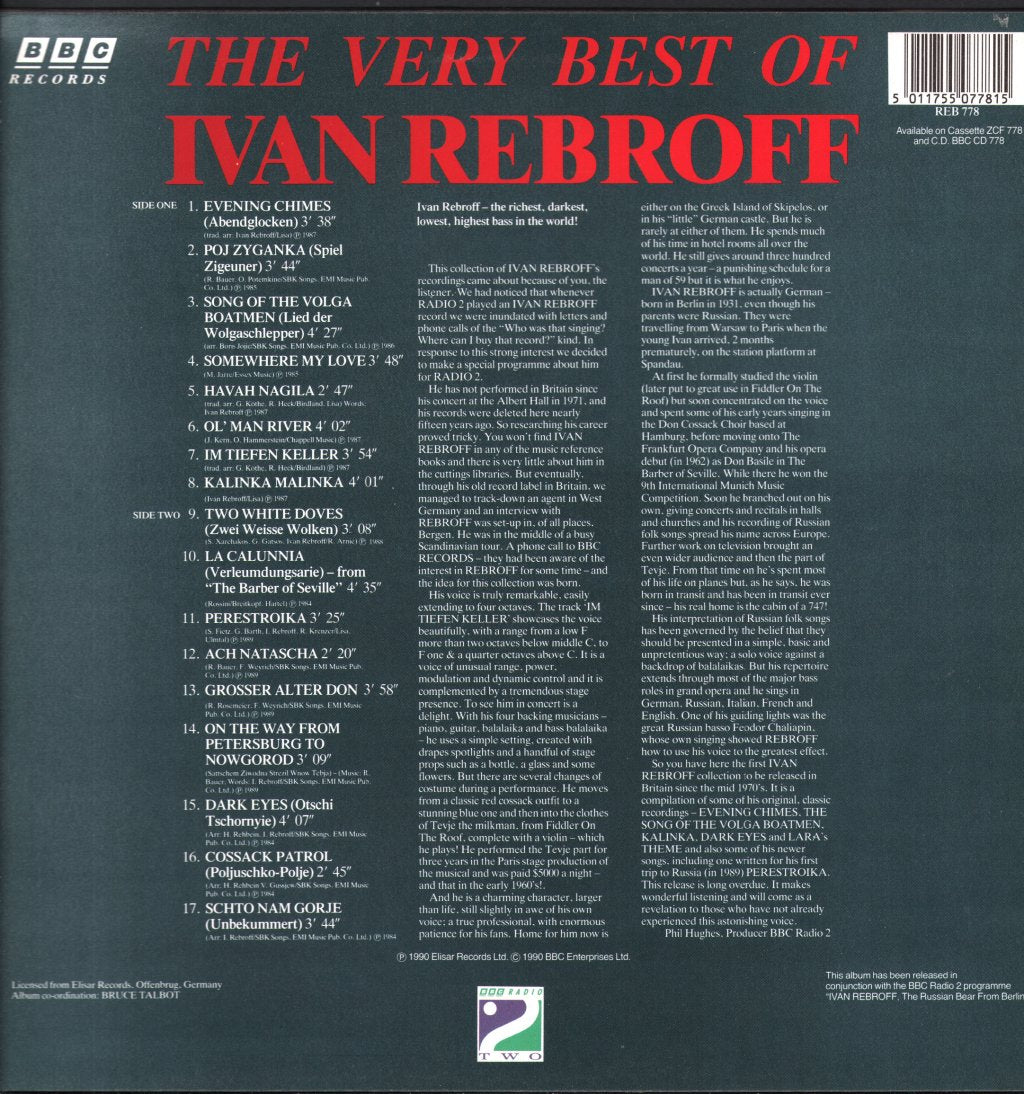 Ivan Rebroff - Very Best Of - Lp