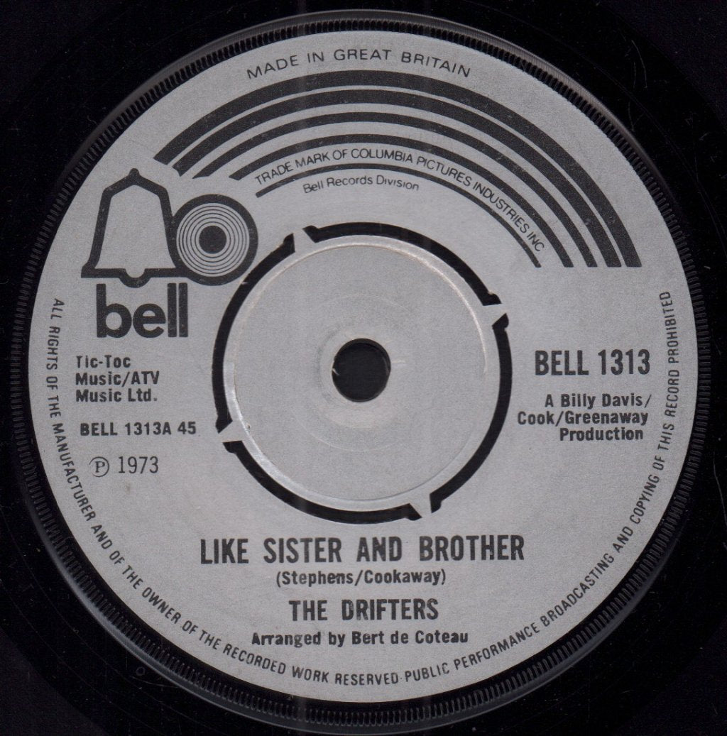 Drifters (Soul Group) - Like Sister And Brother - 7 Inch