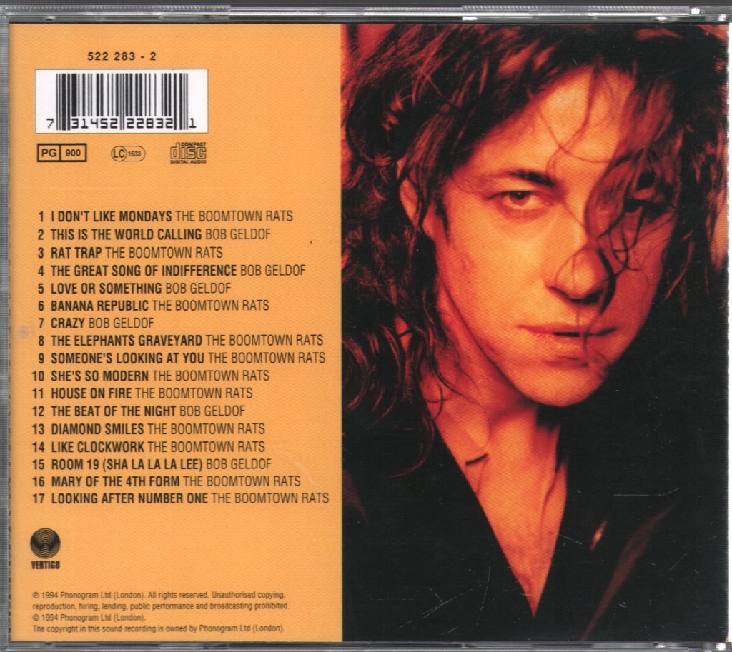 Bob Geldof - Loudmouth The Best Of Bob Geldof & The Boomtown Rats - Cd