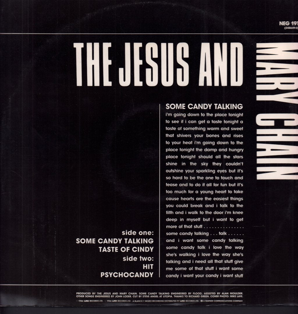 Jesus And Mary Chain - Some Candy Talking - 12 Inch