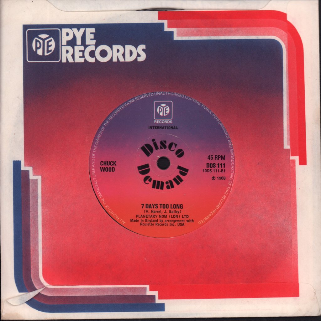 Wigan's Chosen Few / Chuck Wood - Footsee/7 Days Too Long - 7 Inch