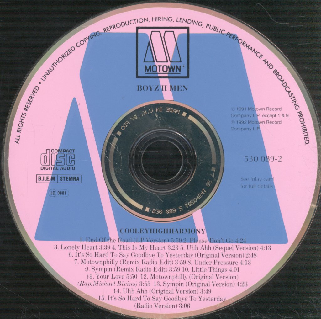 Boyz II Men - Cooleyhighharmony - Cd