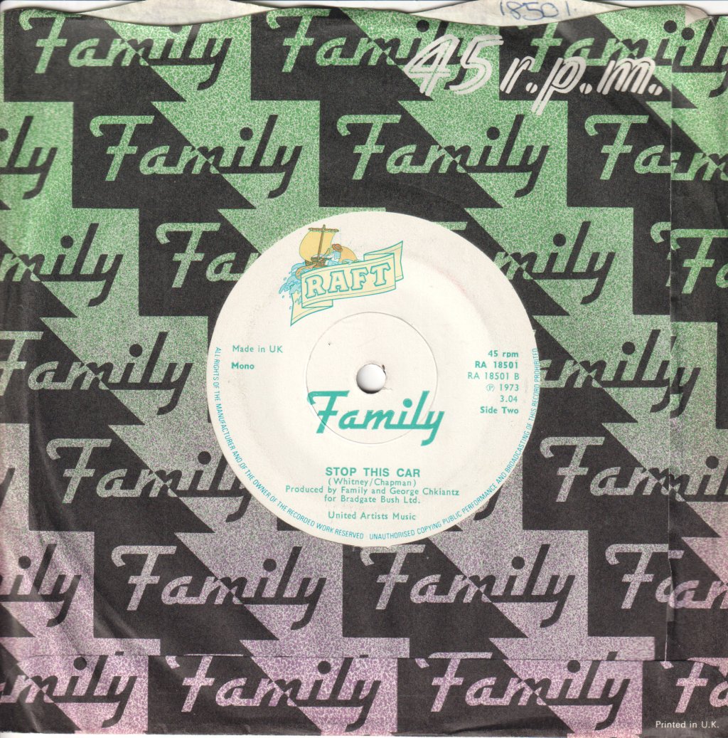 Family (Prog/Rock Group) - Boom Bang - 7 Inch