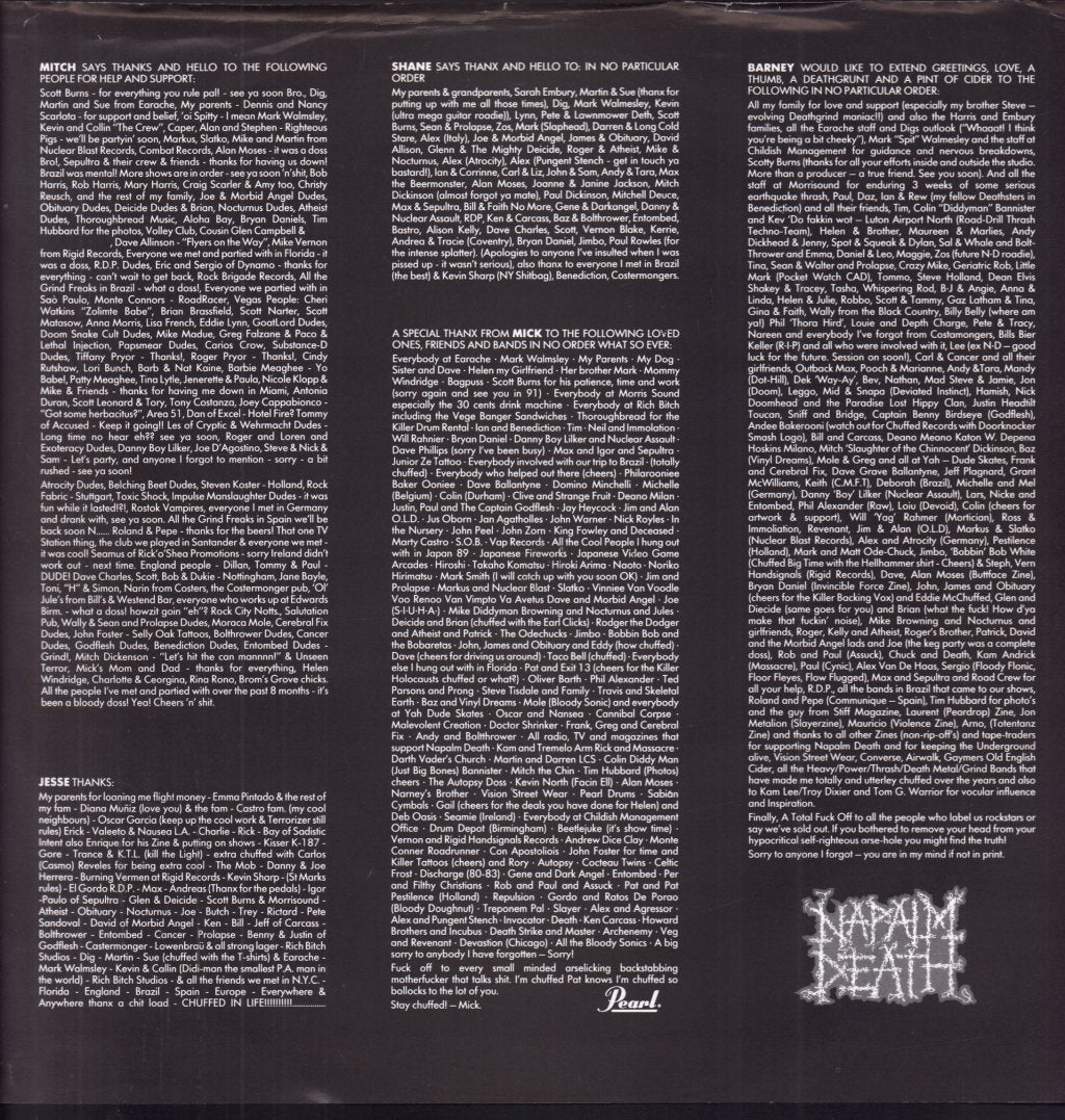 Napalm Death - Harmony Corruption - Double Lp