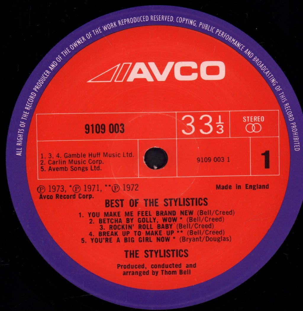 Stylistics - Best Of - Lp