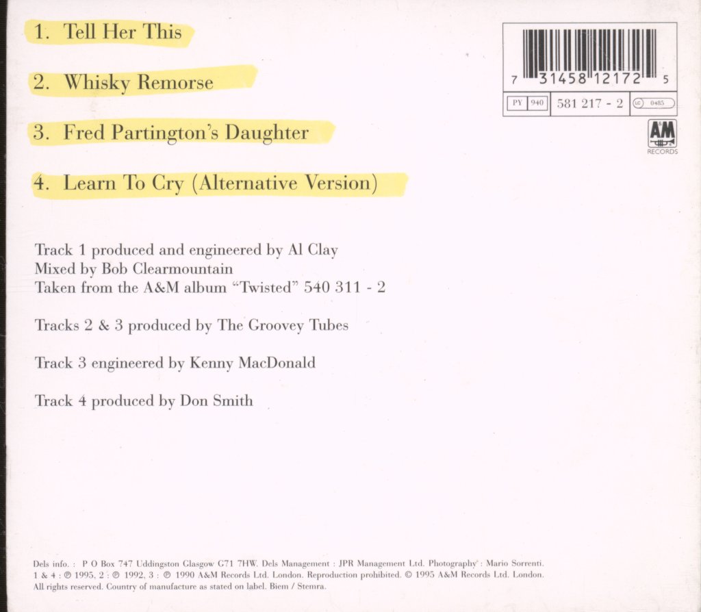 Del Amitri - Tell Her This - Cd