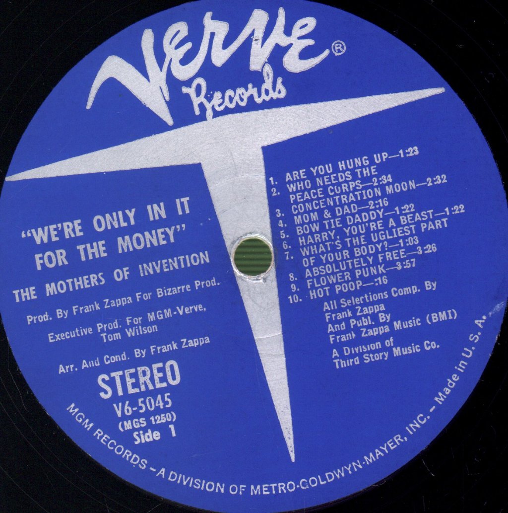Mothers Of Invention - We're Only In It For The Money - Lp
