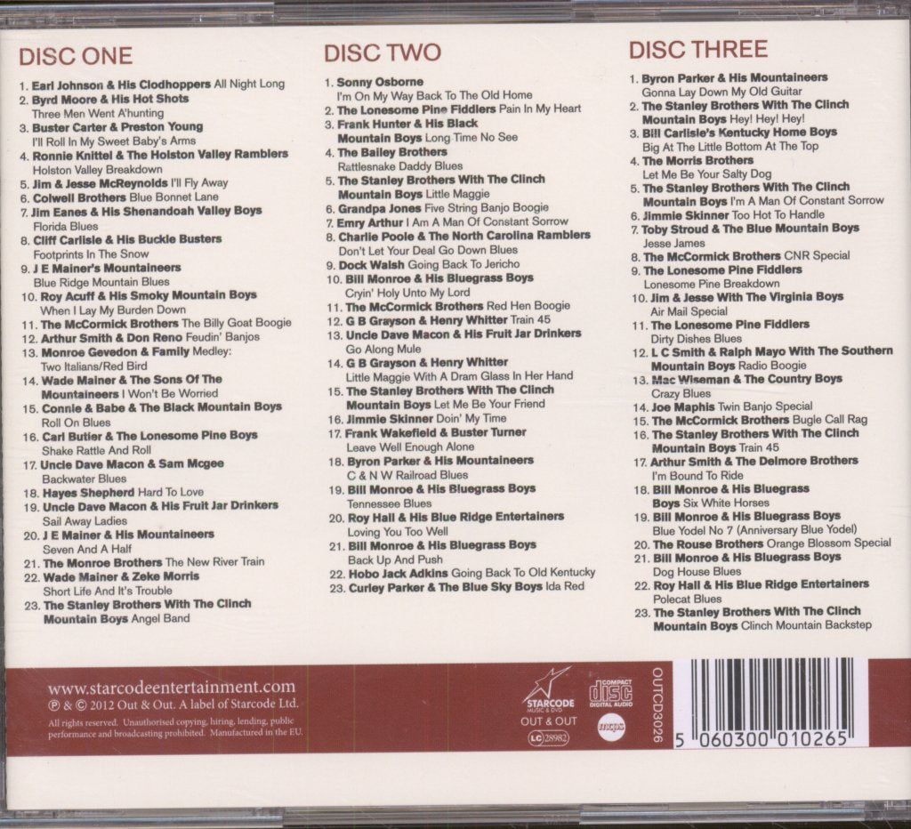 Various Artists - Out & Out Bluegrass - Cd