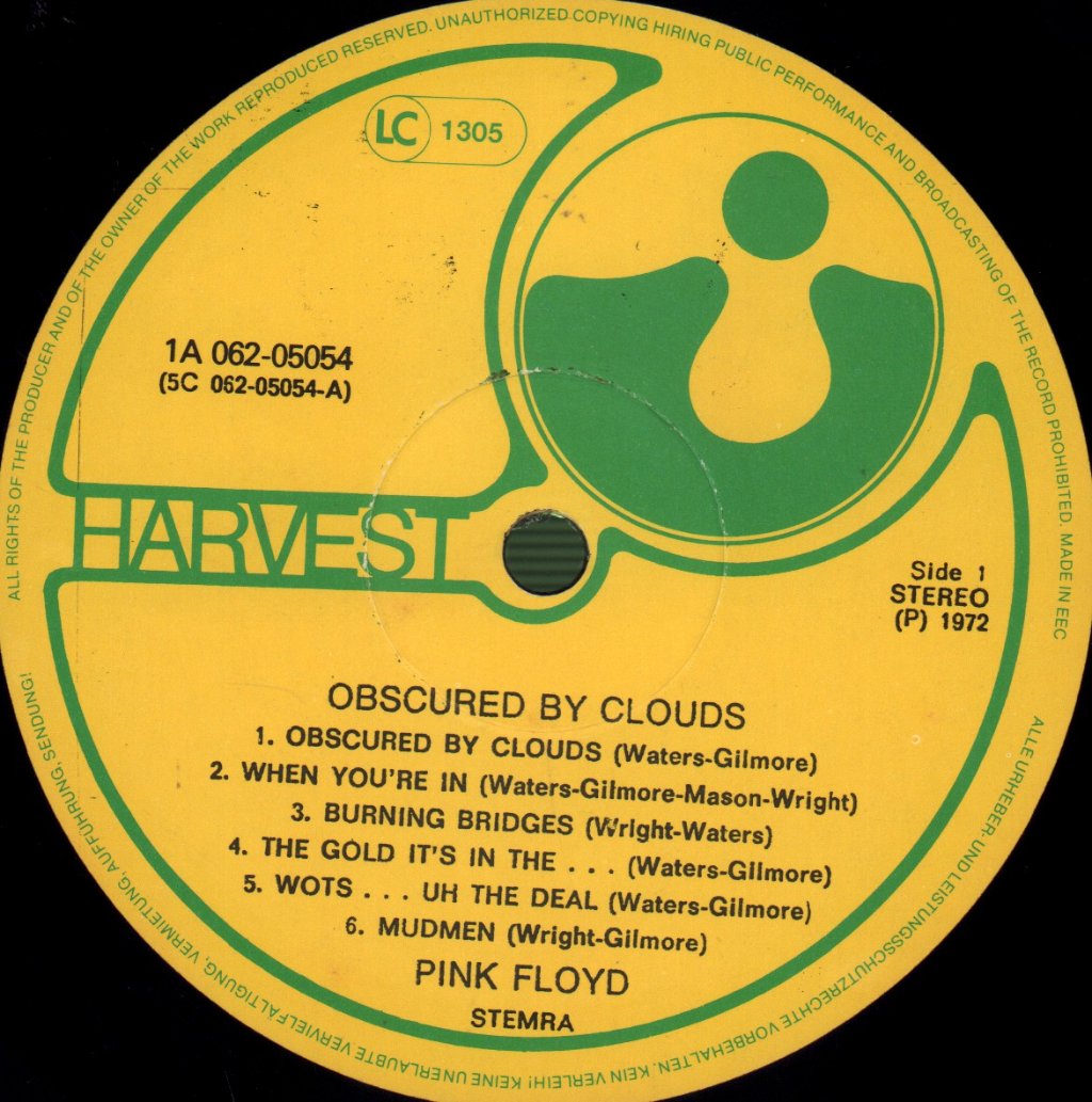 Pink Floyd - Obscured By Clouds - Lp