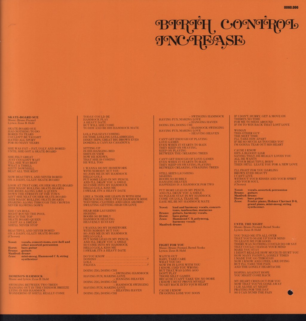 Birth Control - Increase - Lp