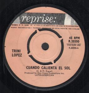 Trini Lopez - Cuando Calienta El Sol - 7 Inch