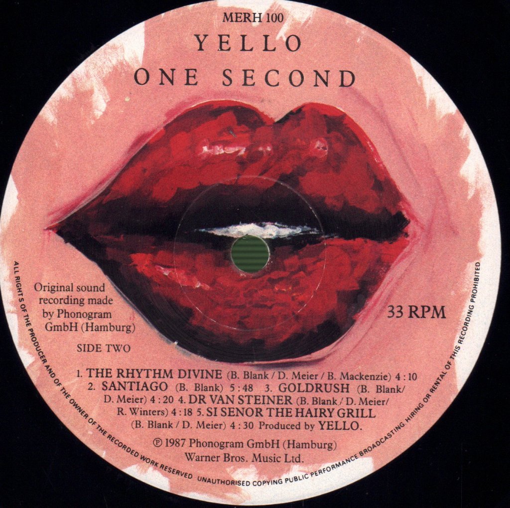 Yello - One Second - Lp