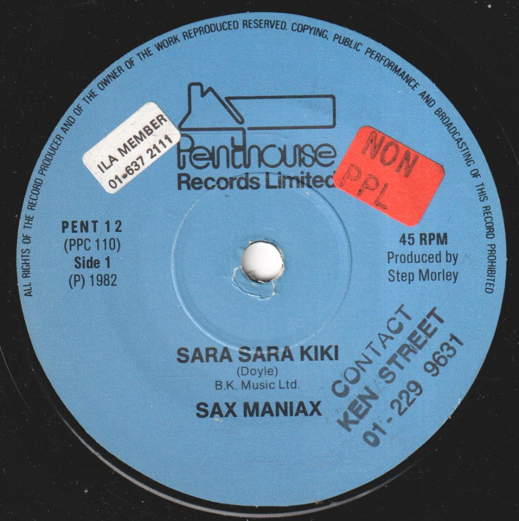 Sax Maniax - Sara Sara Kiki - 7 Inch
