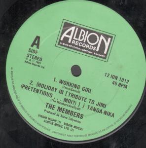 Members - Working Girl - 12 Inch
