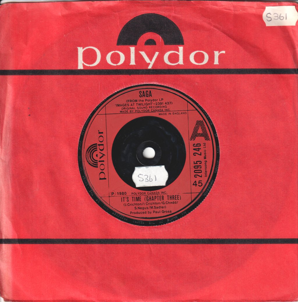 Saga (Rock Group) - It's Time Chapter Three - 7 Inch