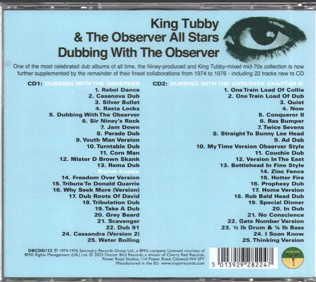 Observer All Stars And King Tubby - Dubbing With The Observer - Double Cd