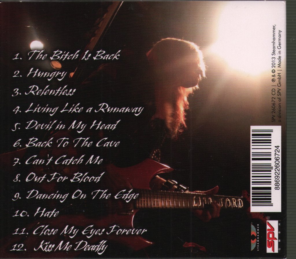 Lita Ford - Bitch Is Back... Live - Cd