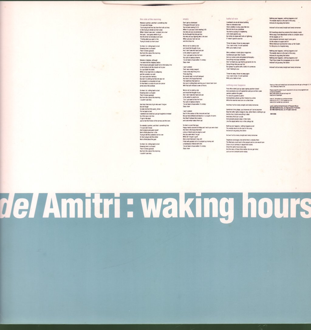 Del Amitri - Waking Hours - Lp