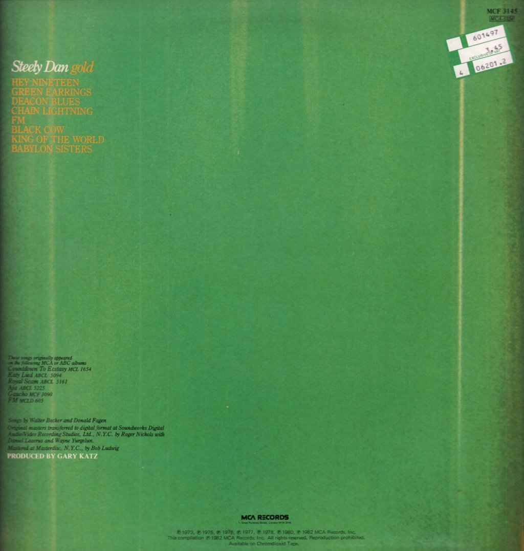 Steely Dan - Gold - Double Lp