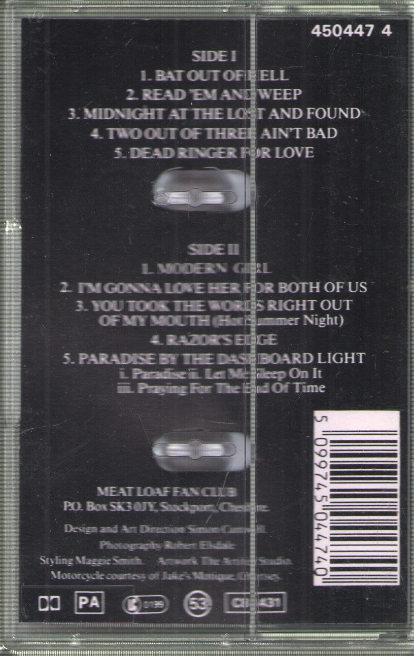 Meat Loaf - Hits Out Of Hell - Cassette