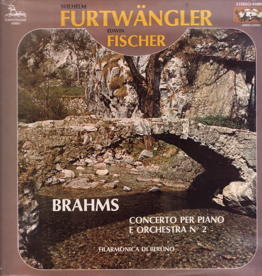 wilhelm furtwangler edwin fischer - brahms concerto per piano e orchestra no 2 - Lp