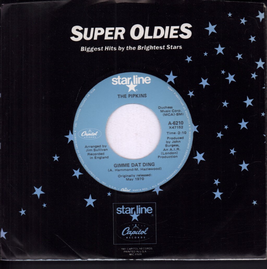 pipkins / hotlegs - Gimme Dat Ding / Neanderthal Man - 7 Inch