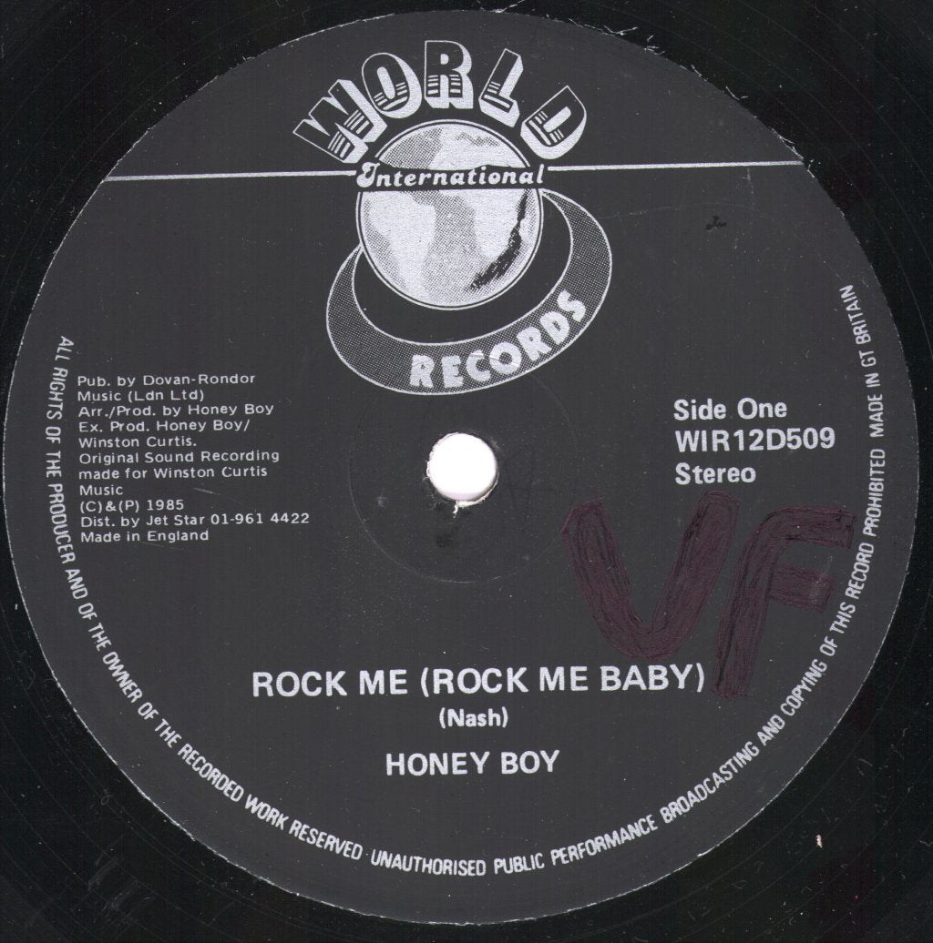 Honey Boy - Rock Me (Rock Me Baby) - 12 Inch