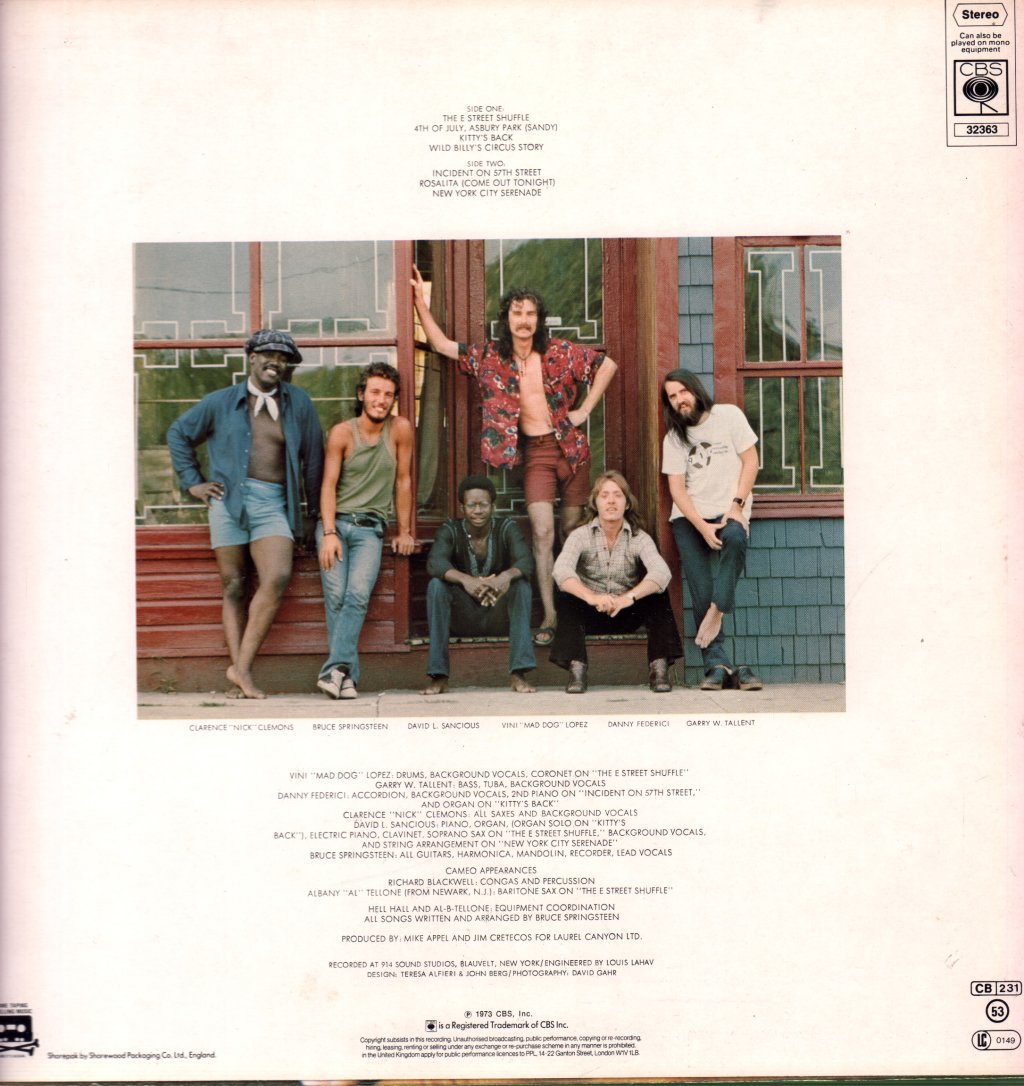 Bruce Springsteen - Wild The Innocent and The E Street Shuffle - Lp