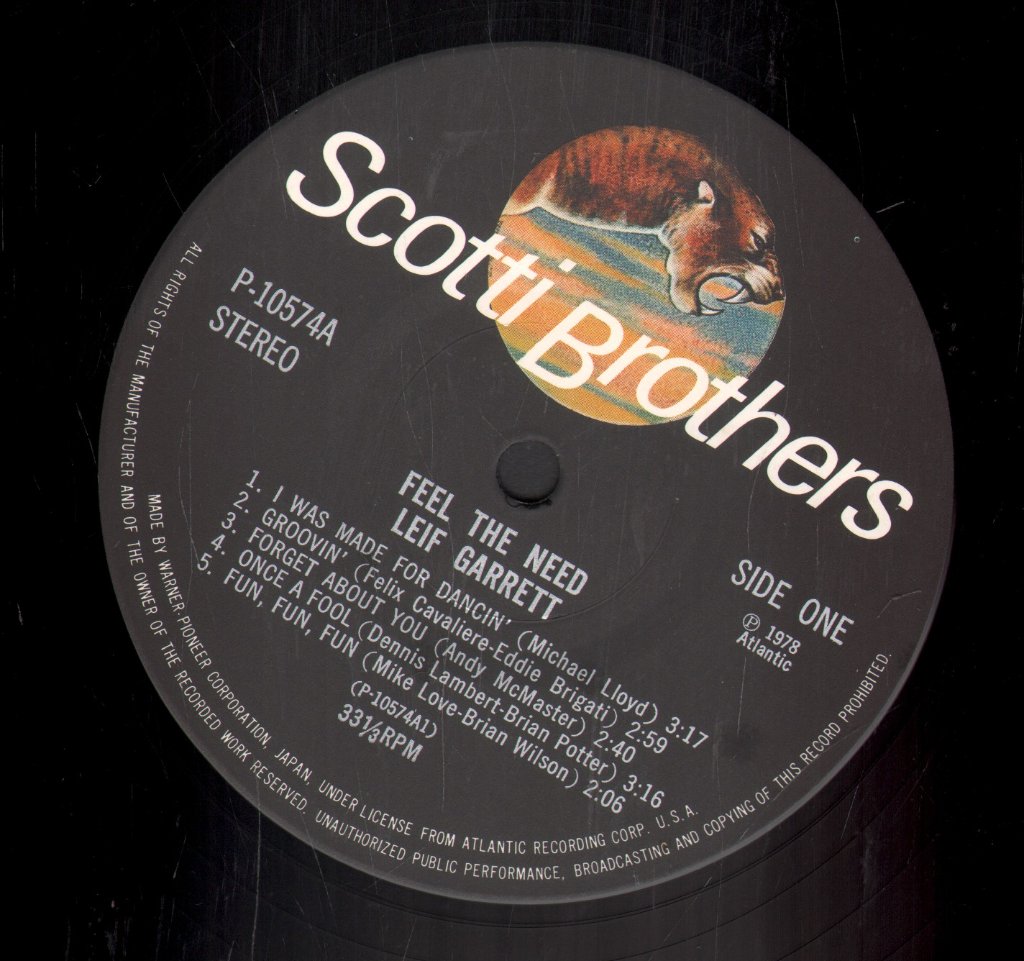 Leif Garrett - Feel The Need - Lp