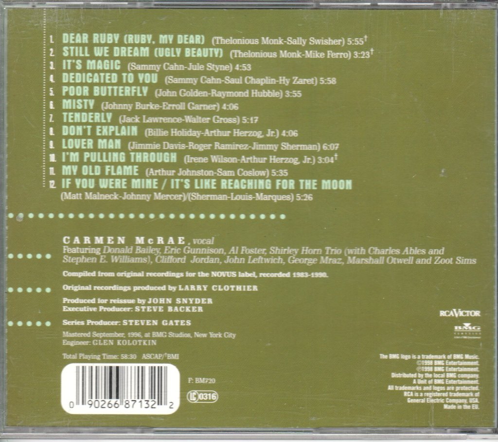 Carmen McRae - Collected Carmen McRae - Cd