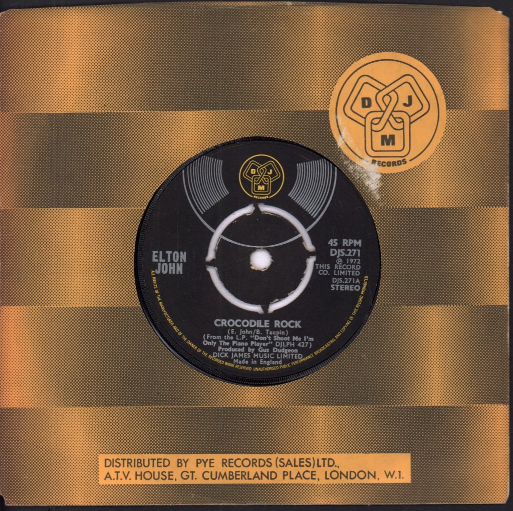 Elton John - Crocodile Rock - 7 Inch